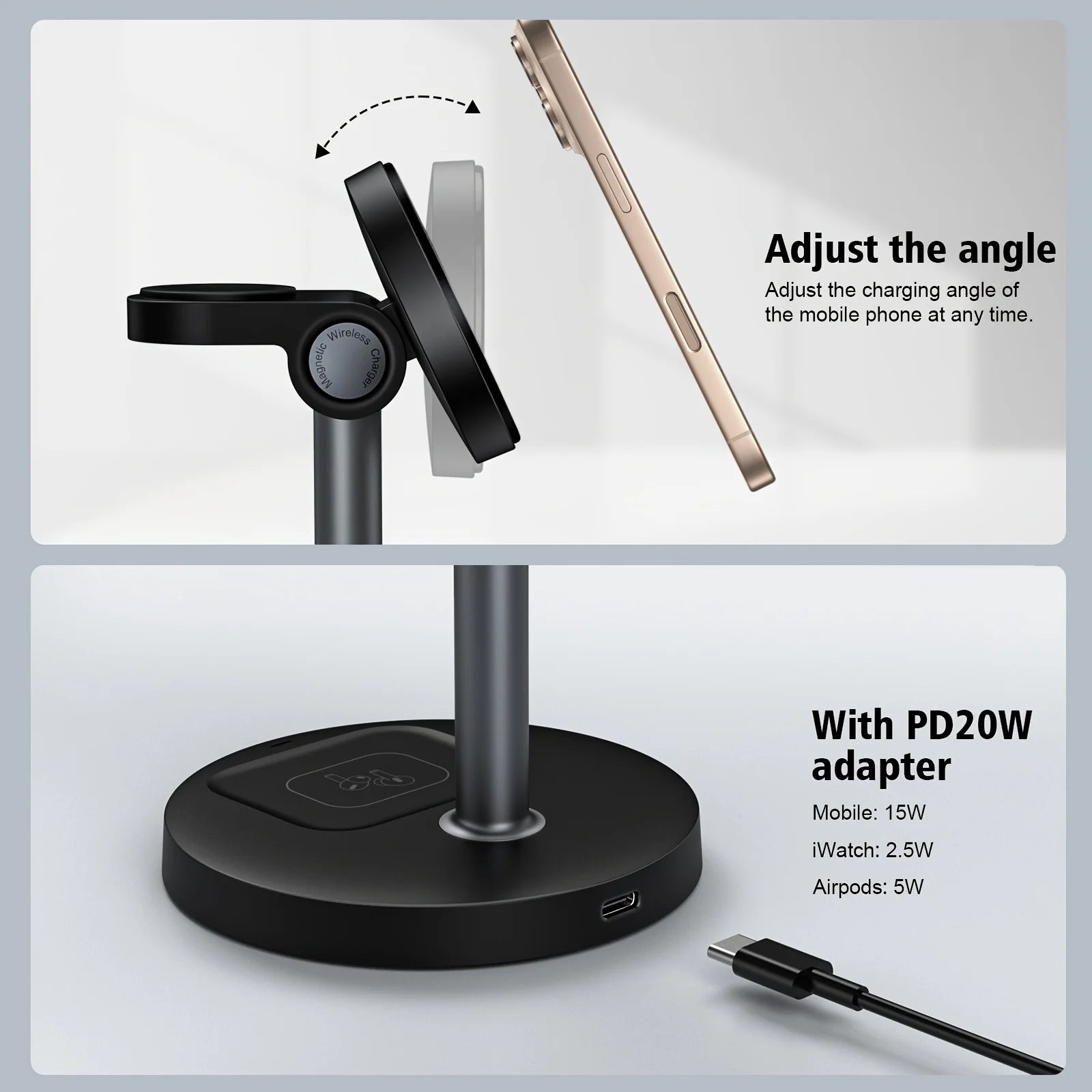 Premium Magnetic Wireless Charger Stand