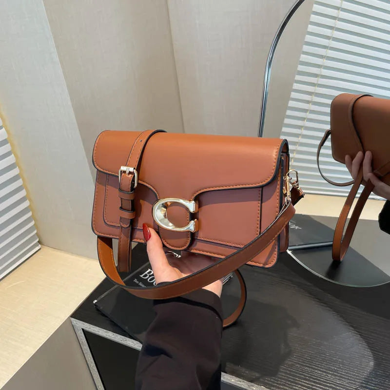 Elegant Minimalist Leather Crossbody Bag for Women