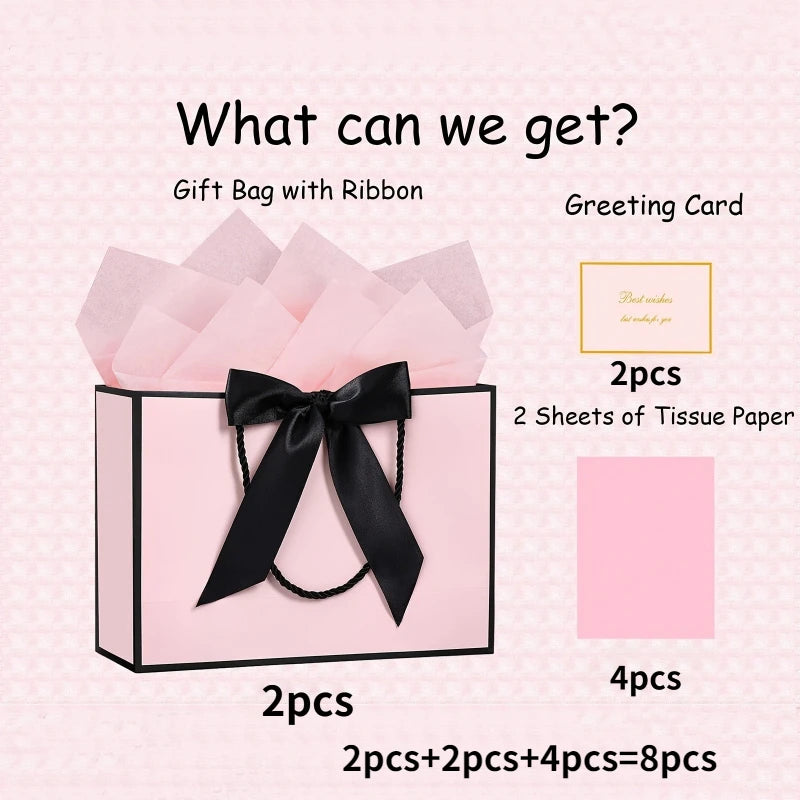 Elegant Gift Bags Set - Premium Hand-Held Shopping Bags