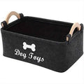 Premium Felt Pet Toy Box - Dog Organizer & Storage