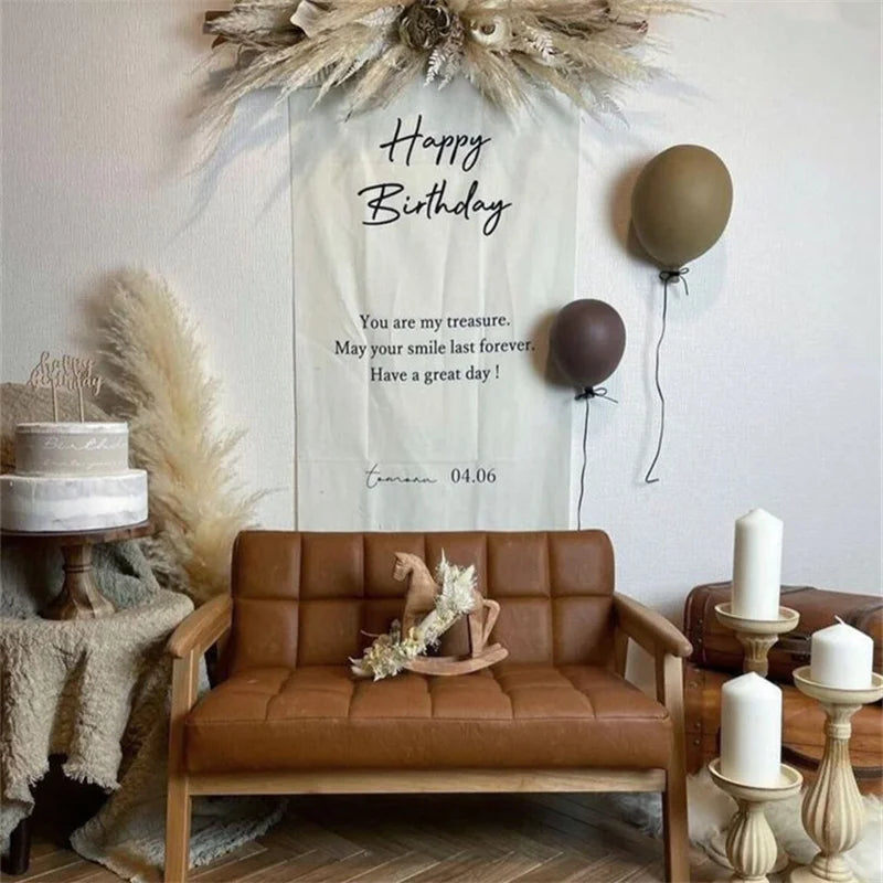 Premium Birthday Backdrop Tapestry - Festive Home Decor