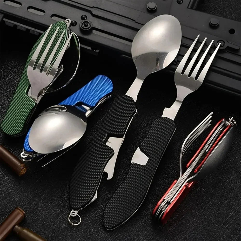 Premium Foldable Camping Utensil Set