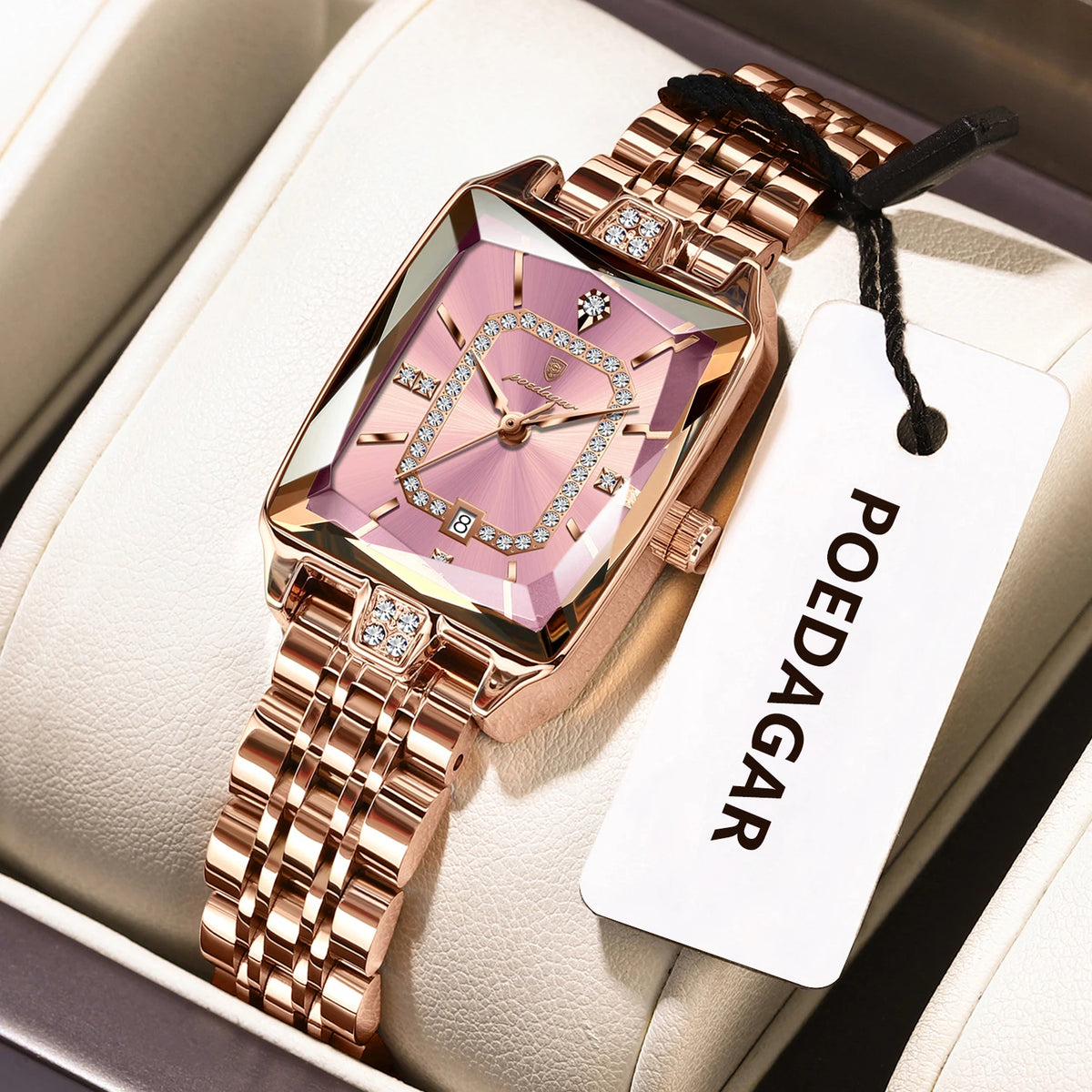 Elegant Women's Quartz Watch - Stainless Steel Waterproof Wristwatch