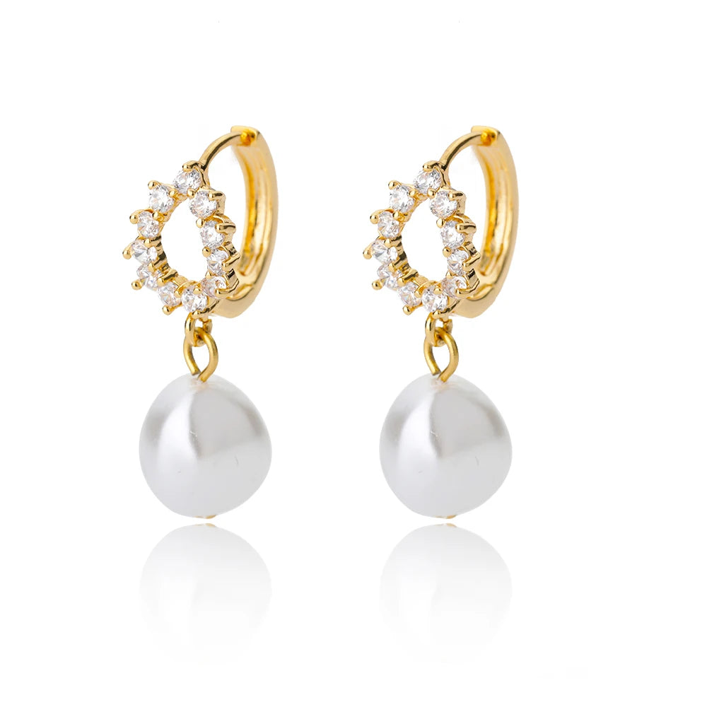 Elegant Star Hoop Earrings - Stainless Steel Y2K Jewelry