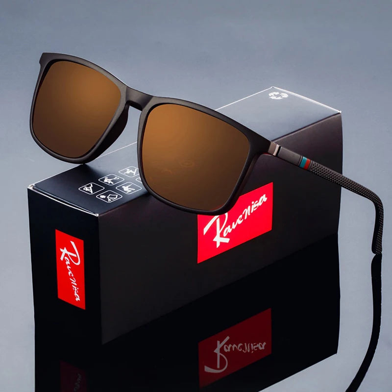 Designer Square Polarized Sunglasses - UV400 Driving Eyewear