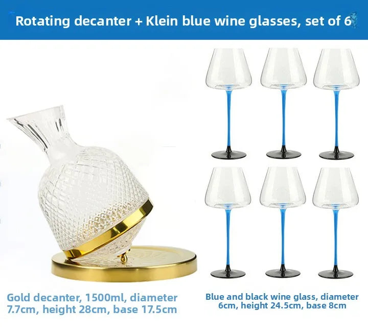Elegant Burgundy Wine Glasses - Crystal Long Stem Design