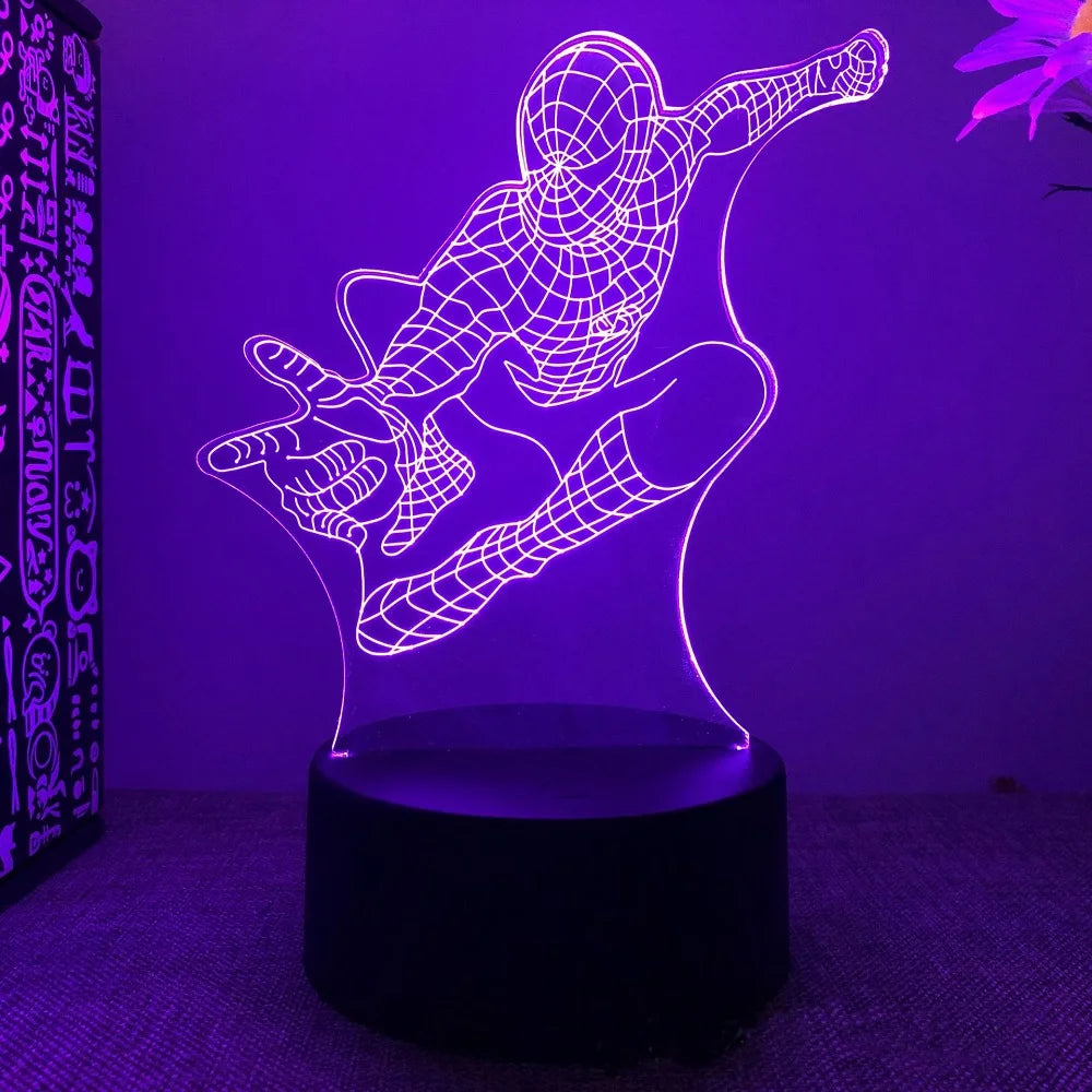 Marvel Iron Man 3D Acrylic Night Light - 16 Colors Remote