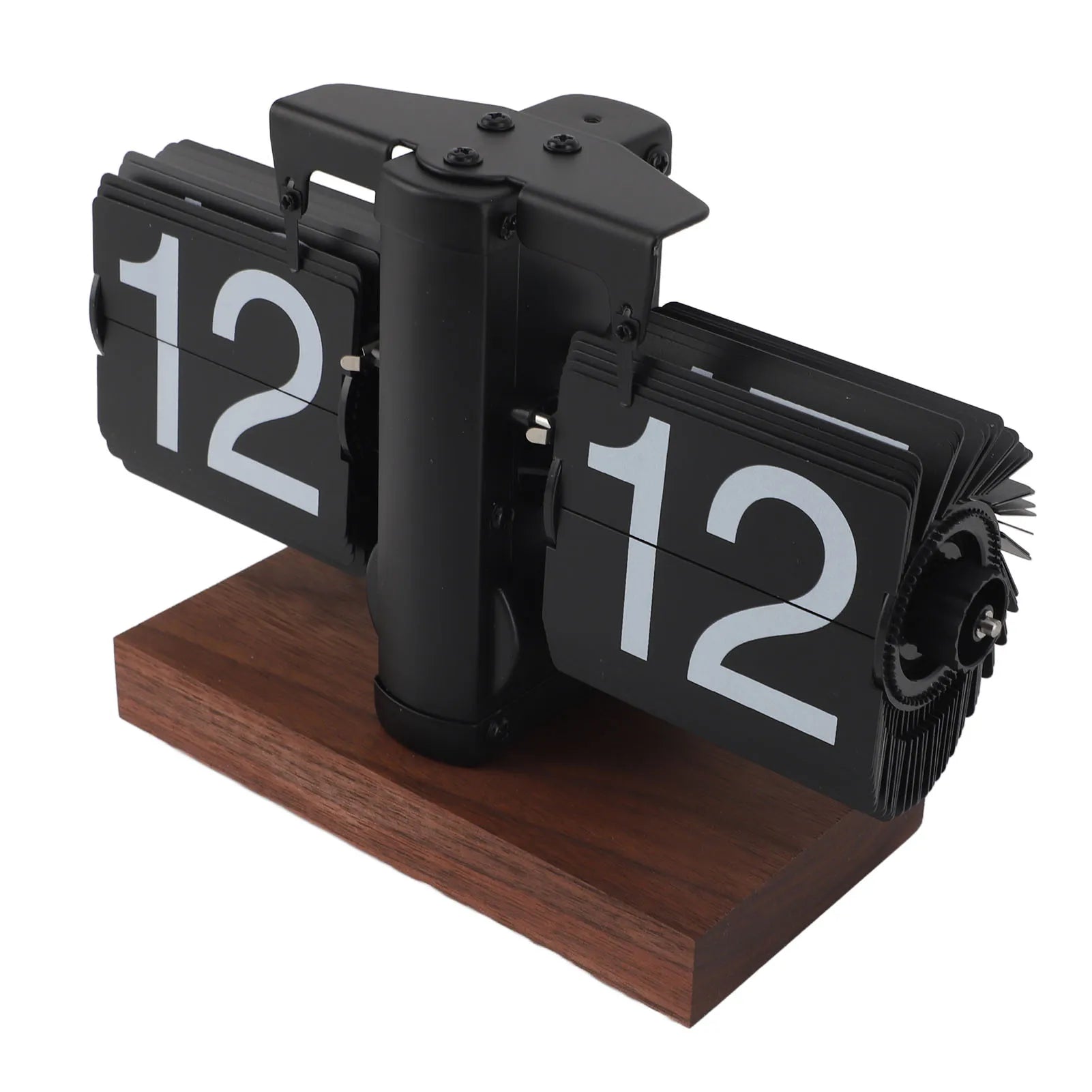Elegant Vintage Auto Desk Clock - Rotary Knob Design