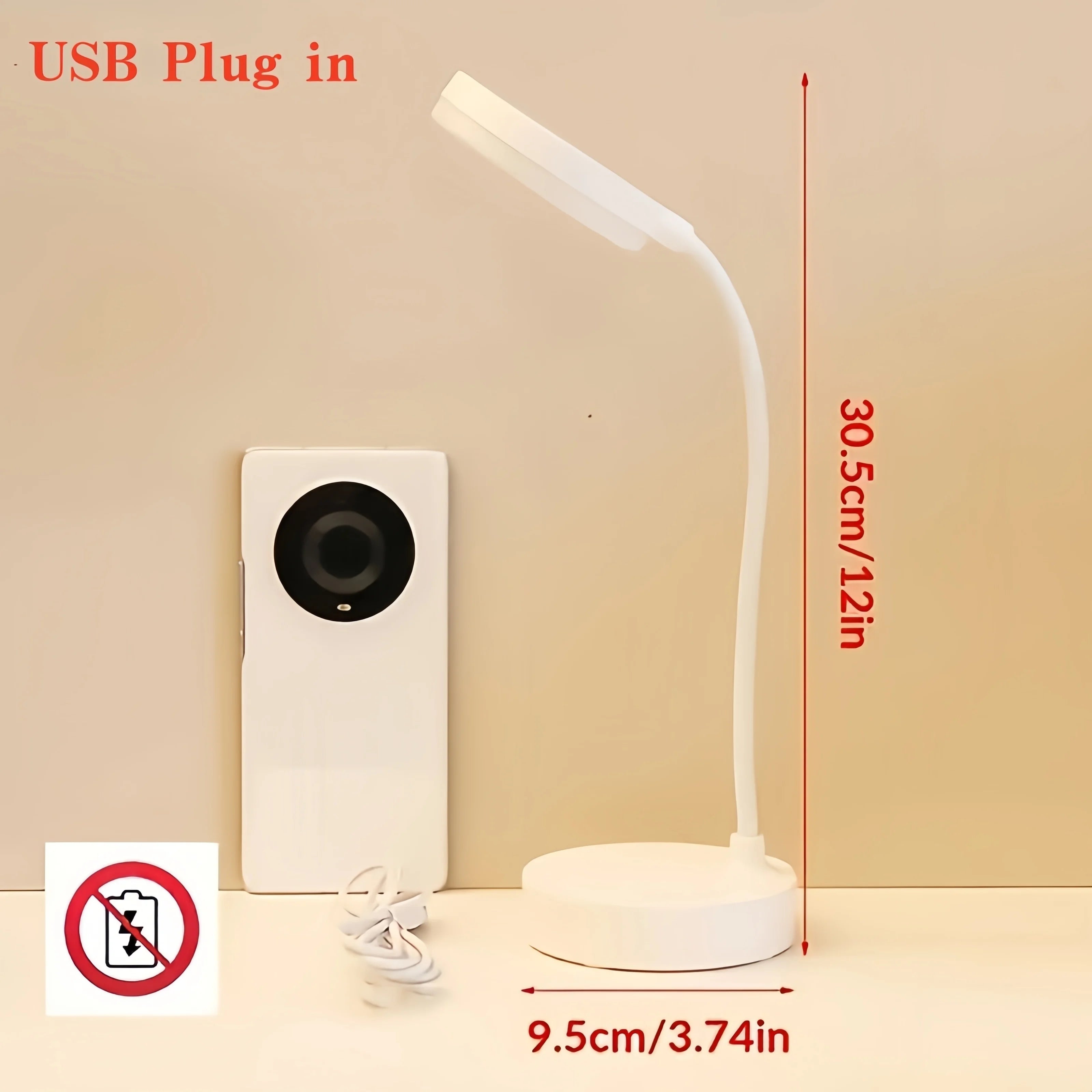 Premium LED Desk Lamp USB - Flexible & Touch Control