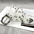 Luxury Punk Leather Belt - Heavy Metal Rivet Rock Stud Design