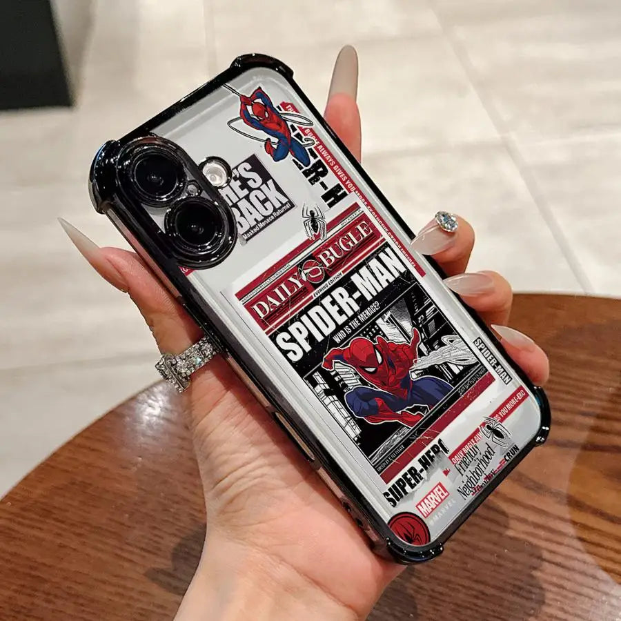 Premium Spider Man Phone Case - Anti-Fall Plating Cover