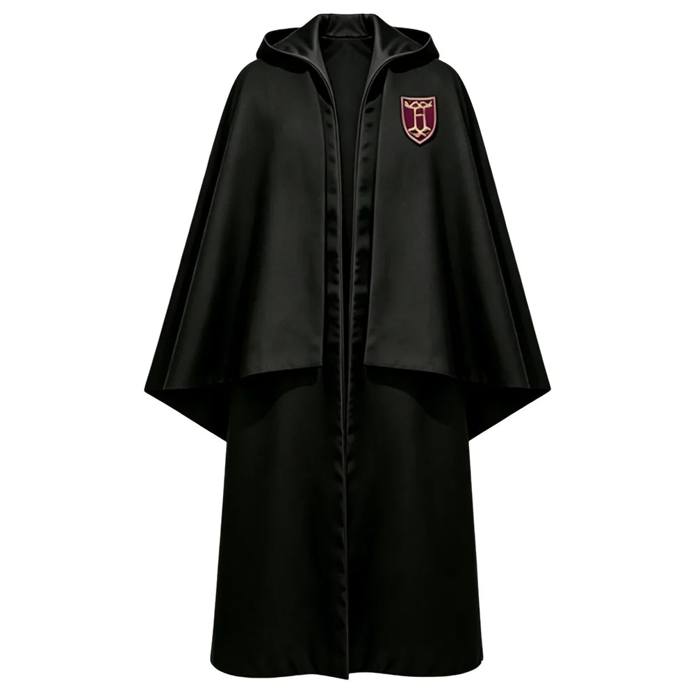 Premium Hogwarts House Robe - Wizard Hooded Cloak Cosplay Costume