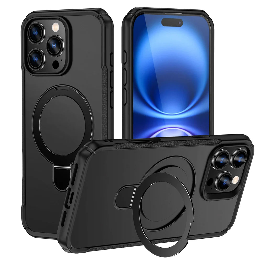 Premium Magnetic iPhone Case with Foldable Stand