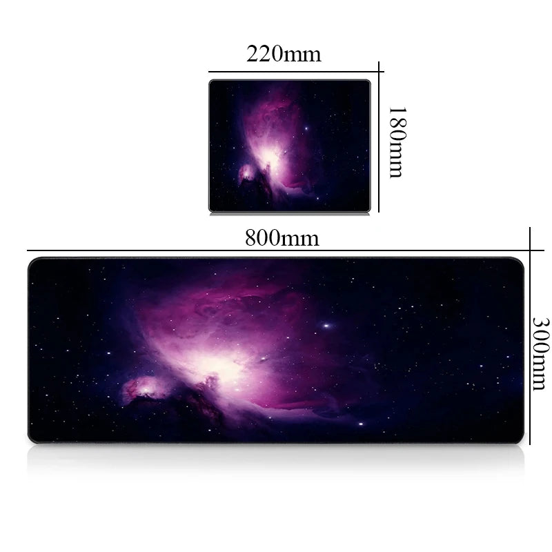 Premium Gaming Desk Mat - Large Mousepad with Galaxy Design