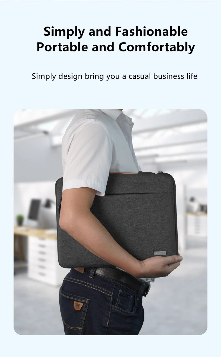 Premium Multi-Pocket Laptop Sleeve - Shockproof & Versatile Fit