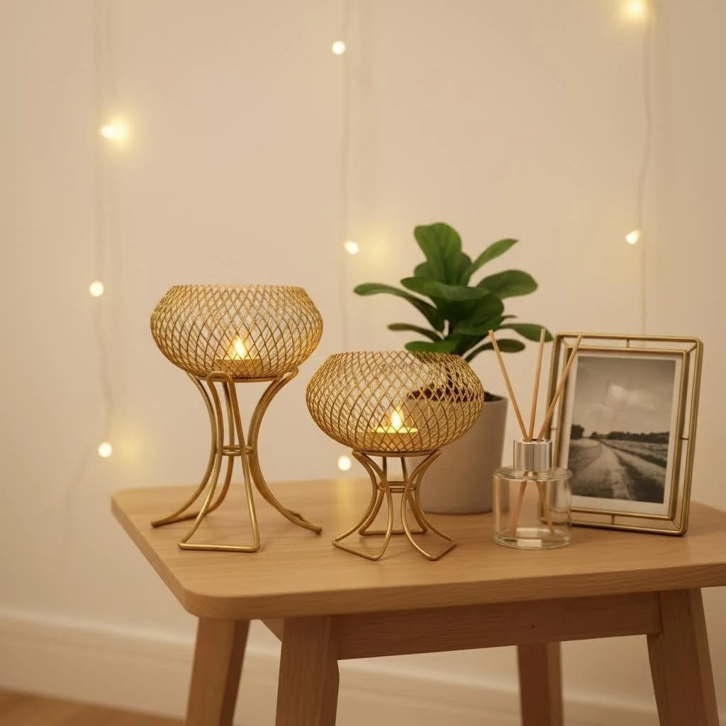 Premium Luxury Gold Lantern - Elegant Home Decor Accent
