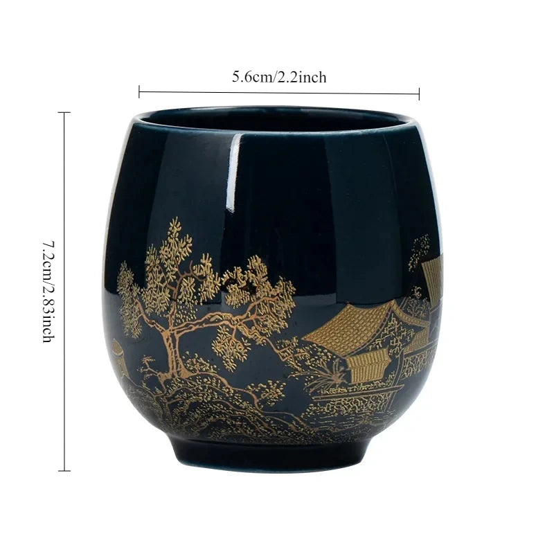 Elegant Japanese Master Tea Cup - Handcrafted Ceramic