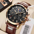 Luxury Men's Quartz Watch - Premium Leather Wristwatch