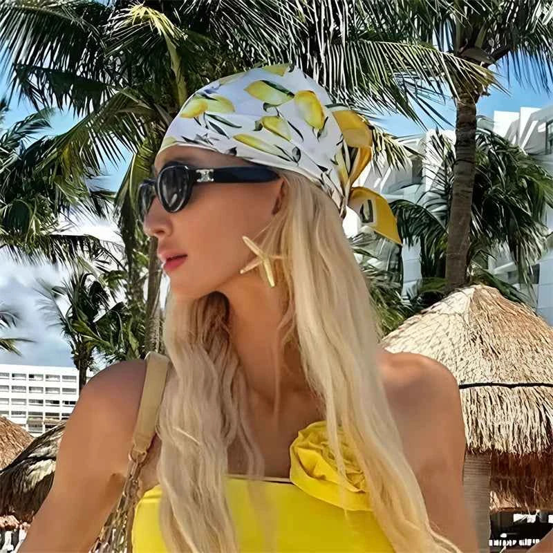 Luxury Square Silk Scarf - Satin Hair Bandana & Neckerchief