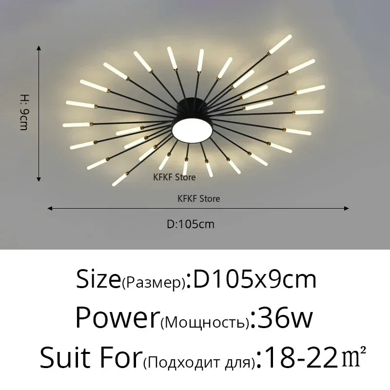 Luxury Modern LED Chandelier - Elegant Ceiling Light Fixture