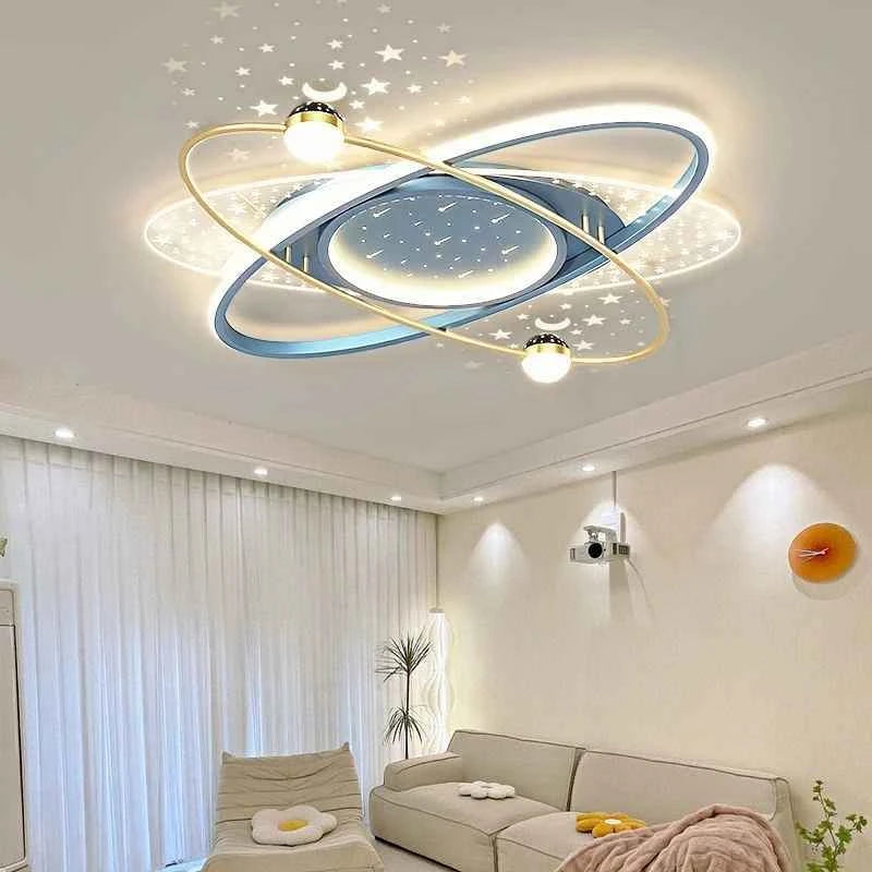 Modern LED Chandelier - Starry Sky Kids Room Pendant Light