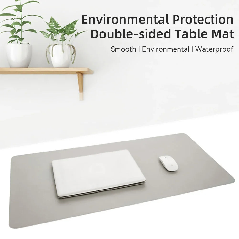 Premium PU Leather Desk Mat - Waterproof & Large