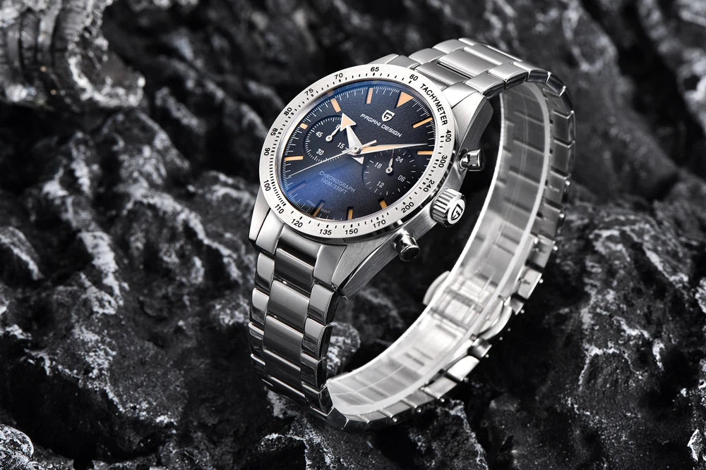 Luxury Men's Quartz Watch - Chronograph Sapphire