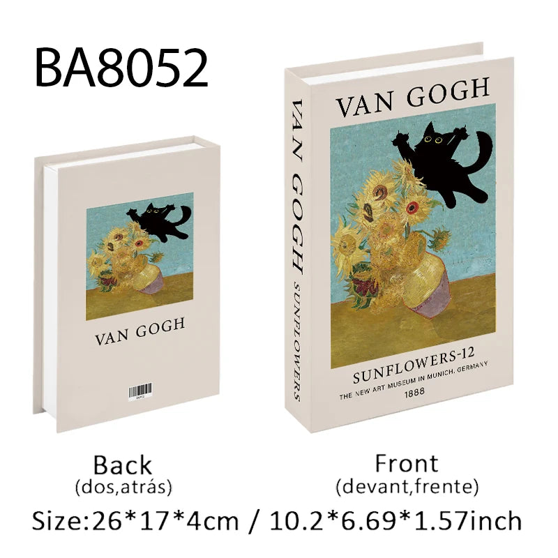 Elegant Luxury Decorative Books - Van Gogh Monet Picasso Series
