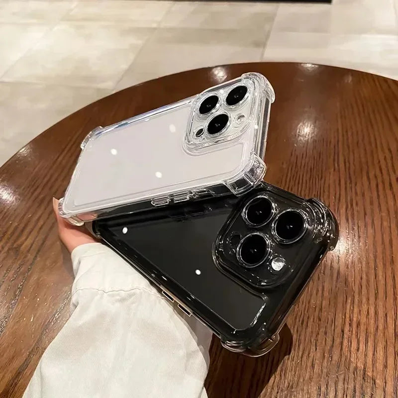 Premium Transparent iPhone Case - Shockproof Protection