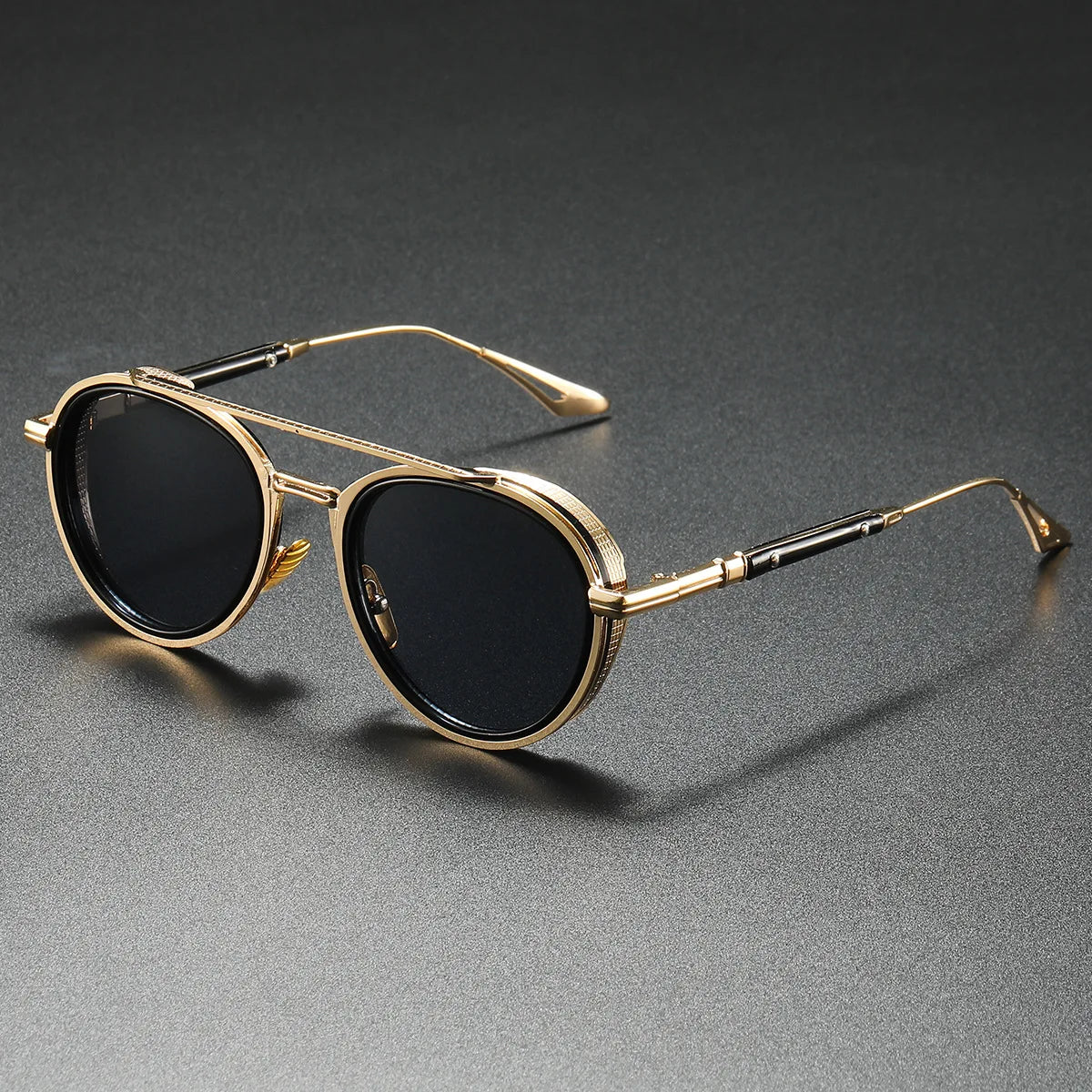 Luxury Round Sunglasses - UV400 Vintage Designer Shades
