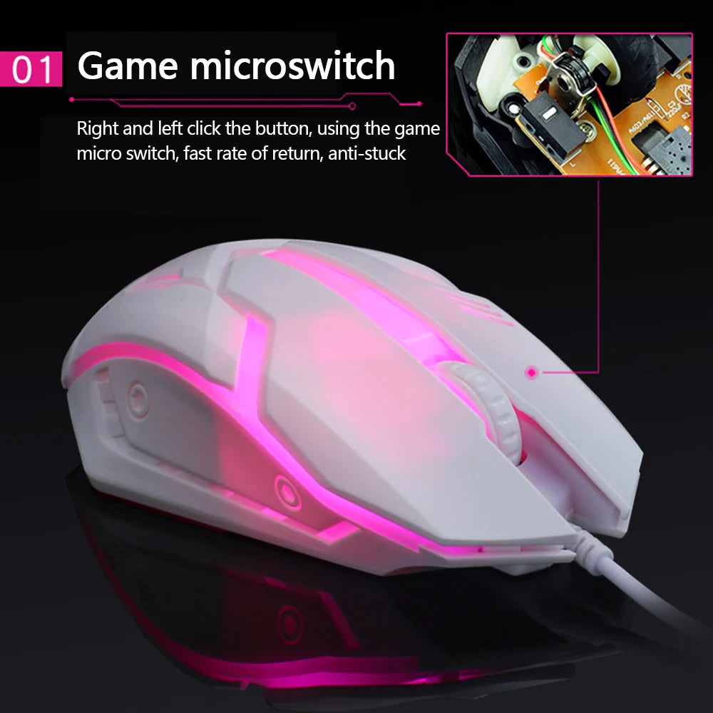 Premium Luminous Gaming Mouse – Ergonomic Wired Backlit USB
