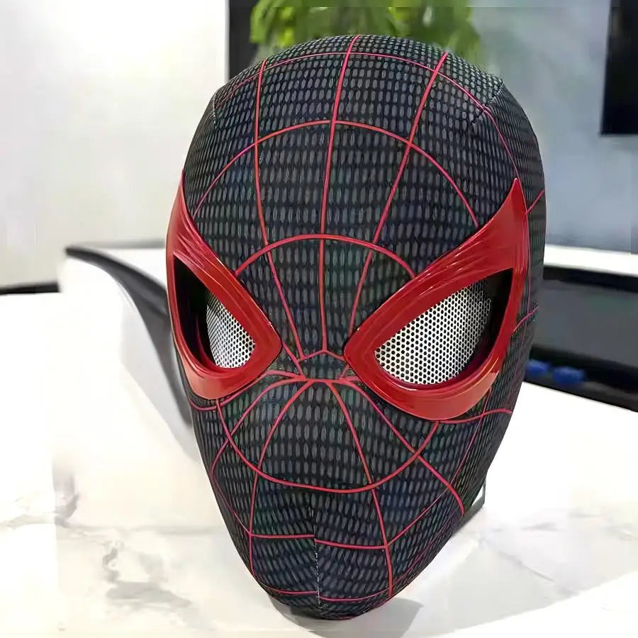 Premium Spider Man Mask - Chin Operable Glowing Headgear Toy
