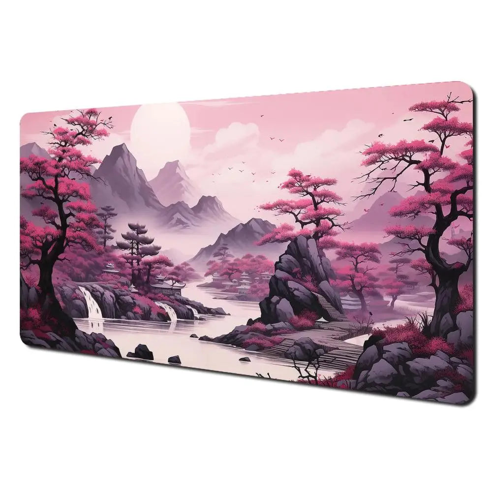 Premium Large Mouse Pad - Anti-Slip Art Landscape Desk Mat