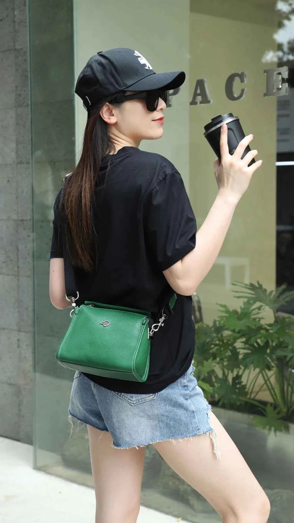 Premium Leather Crossbody Bag - Soft Shoulder Handbag
