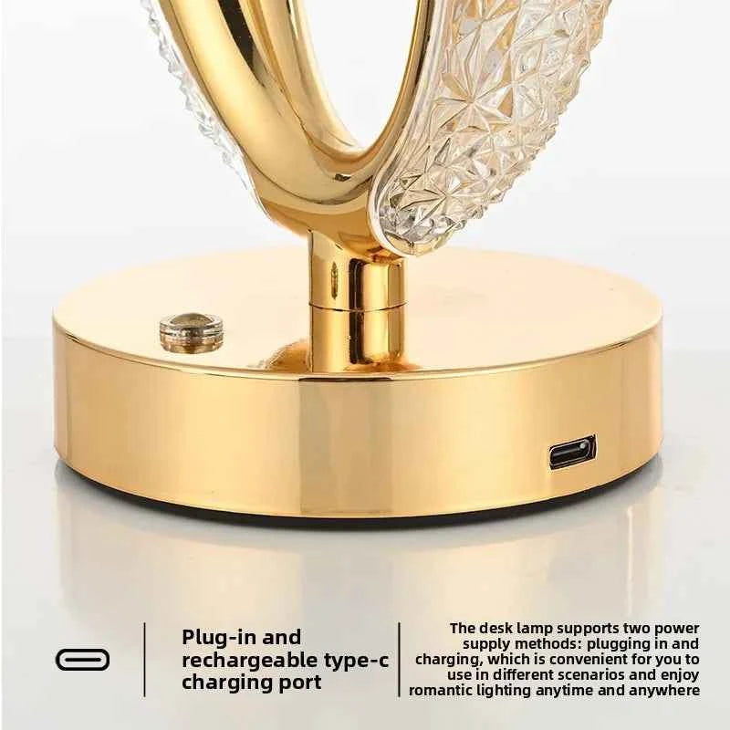 Elegant Luxury Bedside Lamp - Touch Night Light