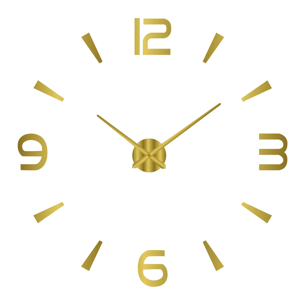 Elegant Modern Large Wall Clock - 3D DIY Quartz Design