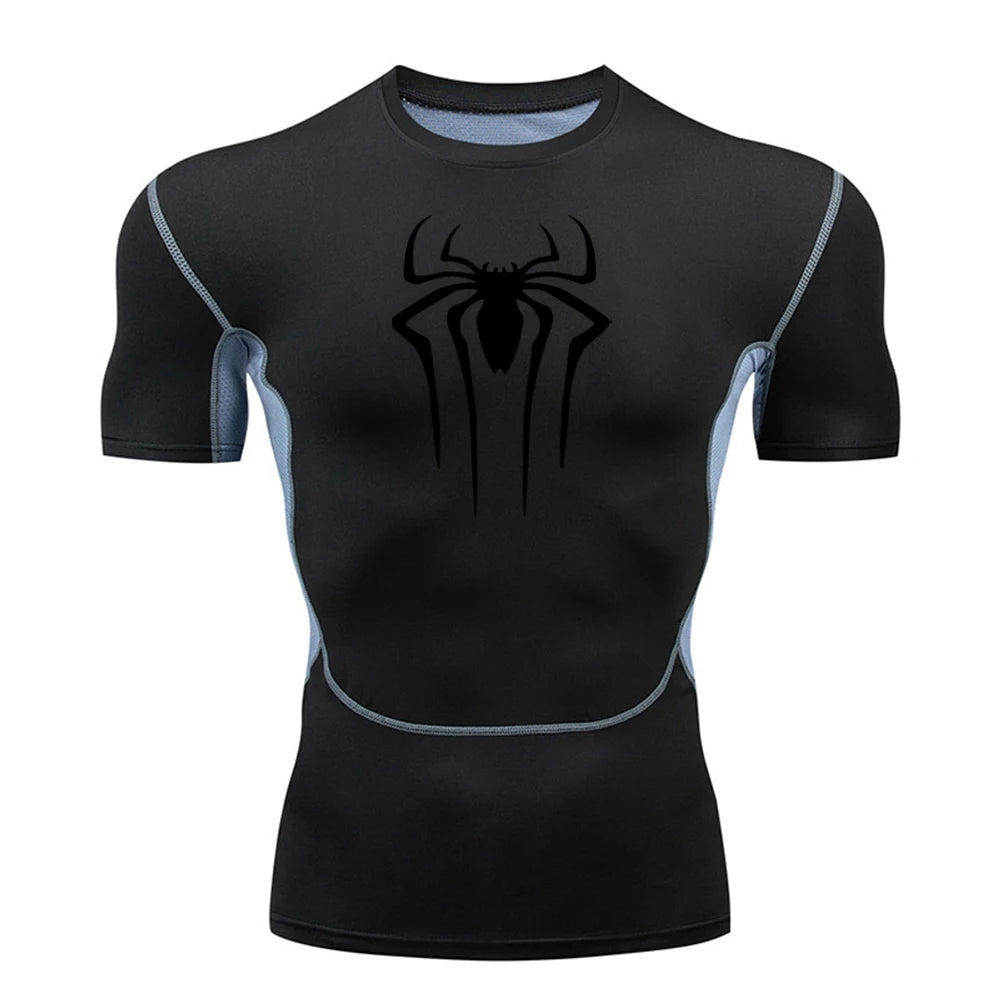 Premium Men's Compression Shirt - Quick-Drying Gym & Running Jersey