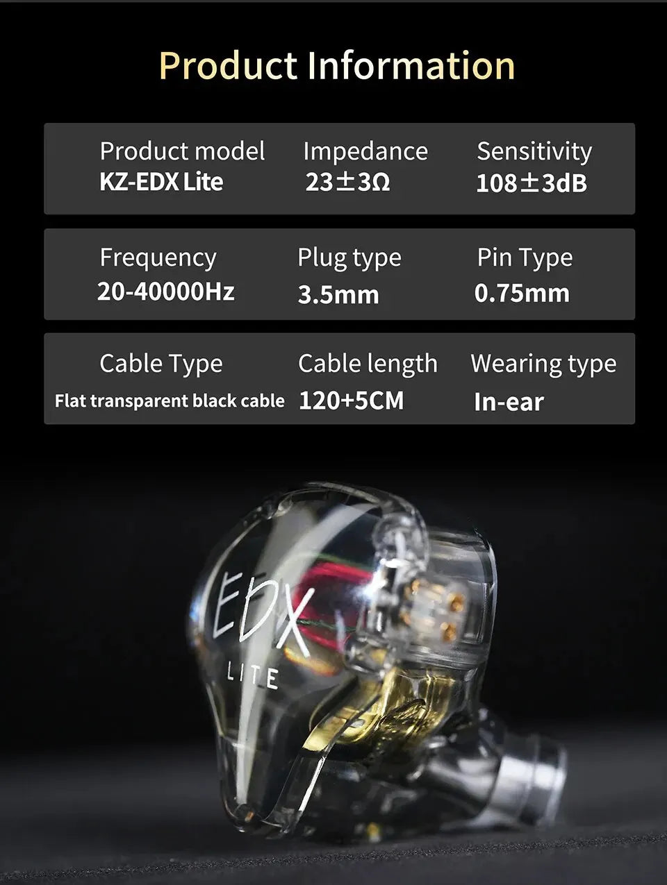 Premium HIFI Bass Earphones - In-Ear Monitors for Music & Gaming