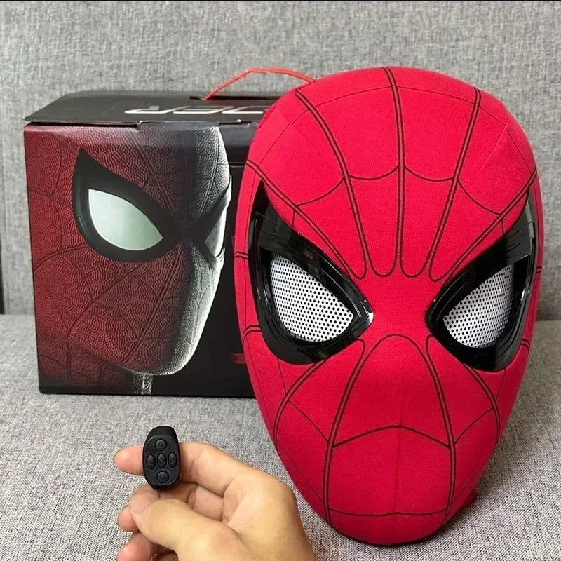 Ultimate Spiderman Moving Eyes Mask - Electronic Cosplay Headgear
