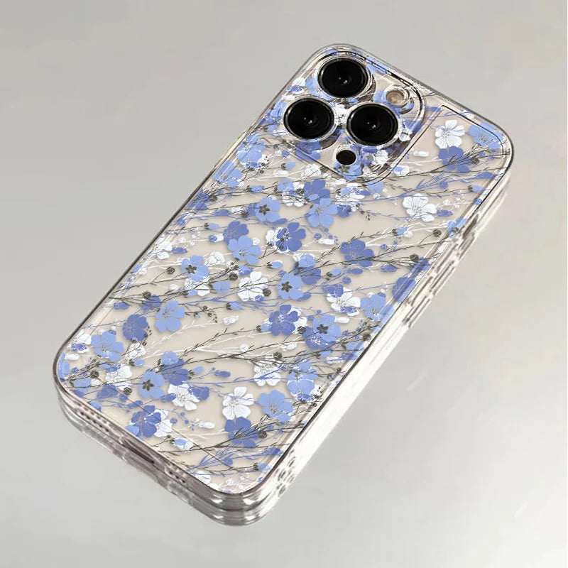 Premium Flower iPhone Case - Clear Shockproof Protection