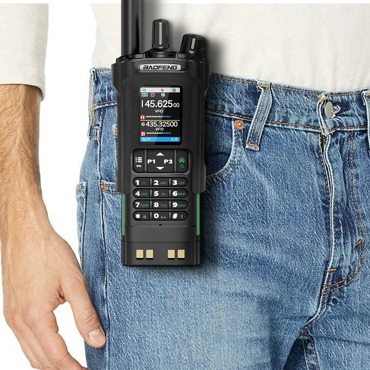 Professional Radio Holster & Belt Clip Set - Rugged Carry Case
