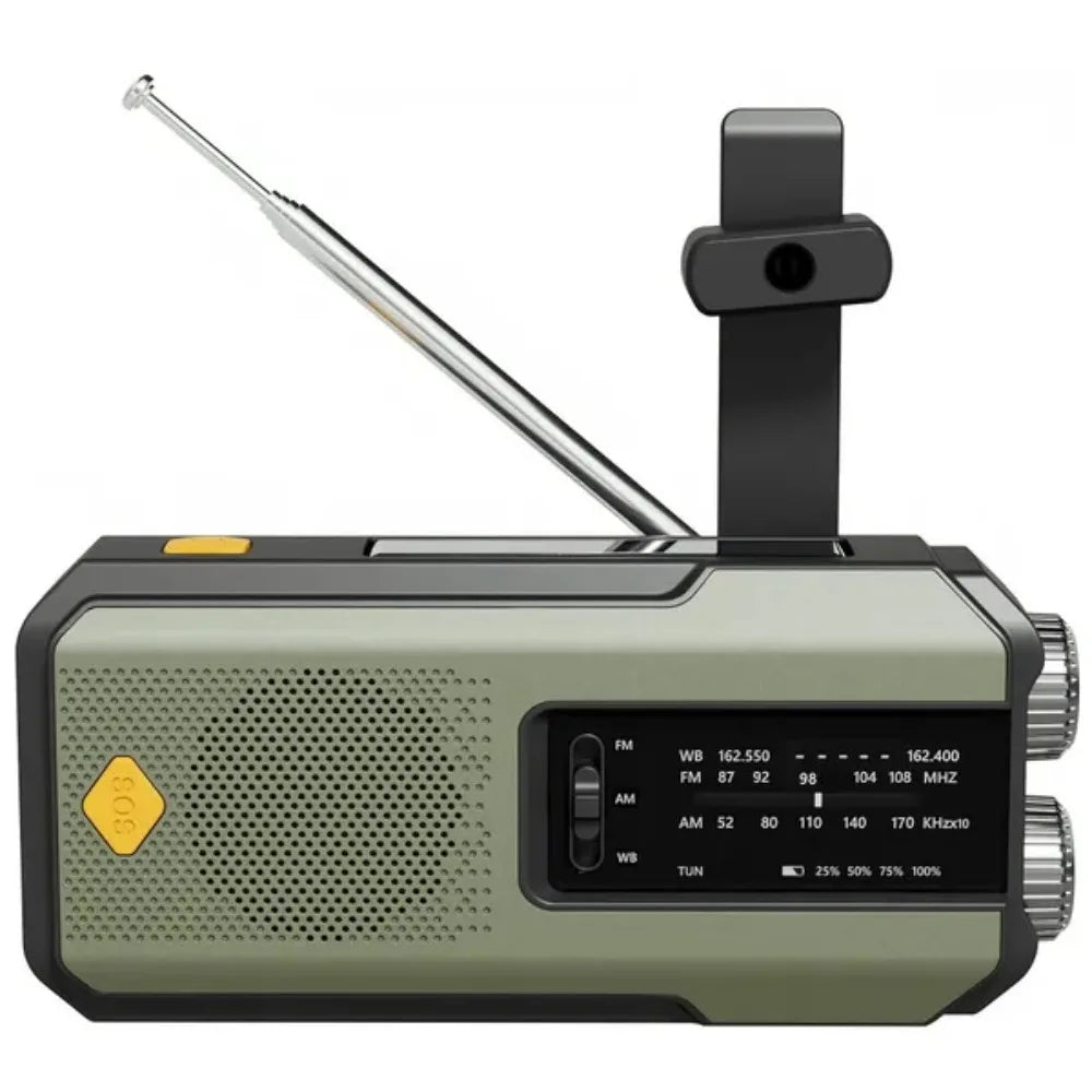 Essential Emergency Weather Radio - Solar & Hand Crank Powered