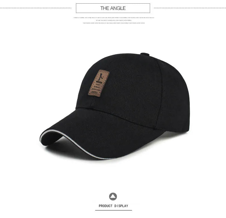 Premium Structured Baseball Cap - Solid Snapback Sunhat
