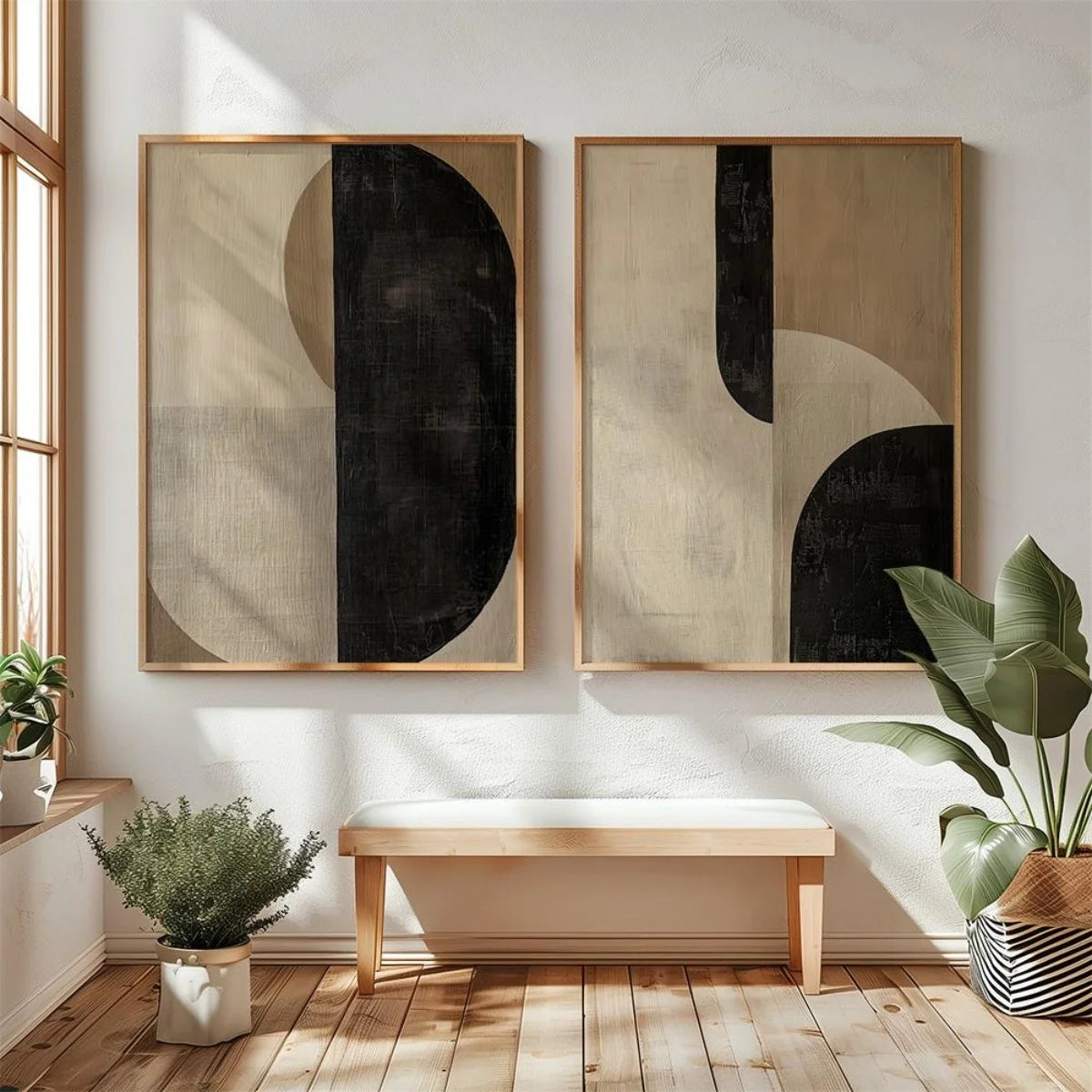 Elegant Wabi Sabi Art Print - Minimalist Japanese Mountain Canvas