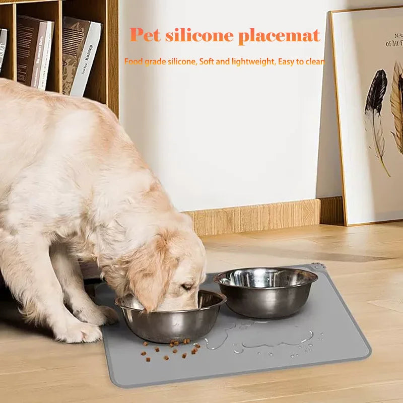 Premium Silicone Pet Feeding Mat - Waterproof & Non-Slip