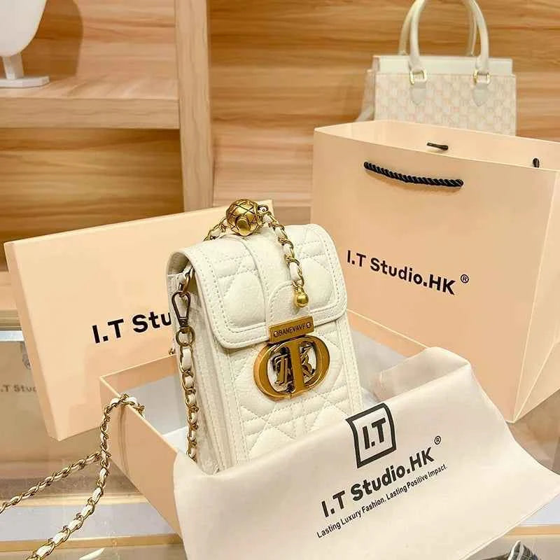 Elegant Mini Chain Bag - Luxury Designer Crossbody