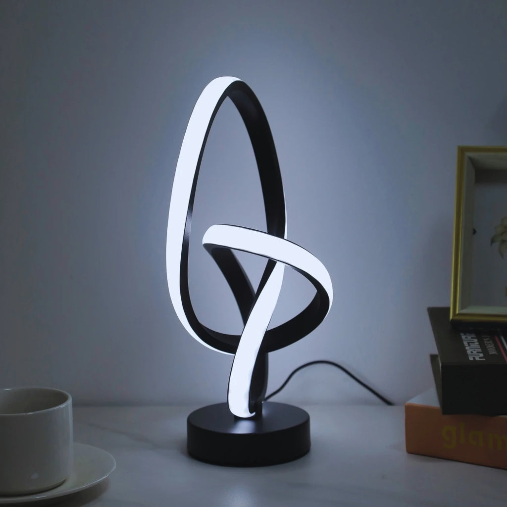 Elegant LED Desk Lamp with USB - 3 Color Adjustable