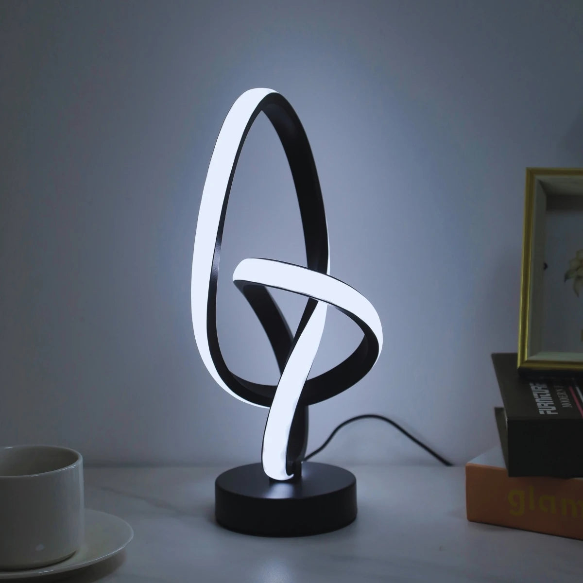 Elegant LED Desk Lamp with USB - 3 Color Adjustable