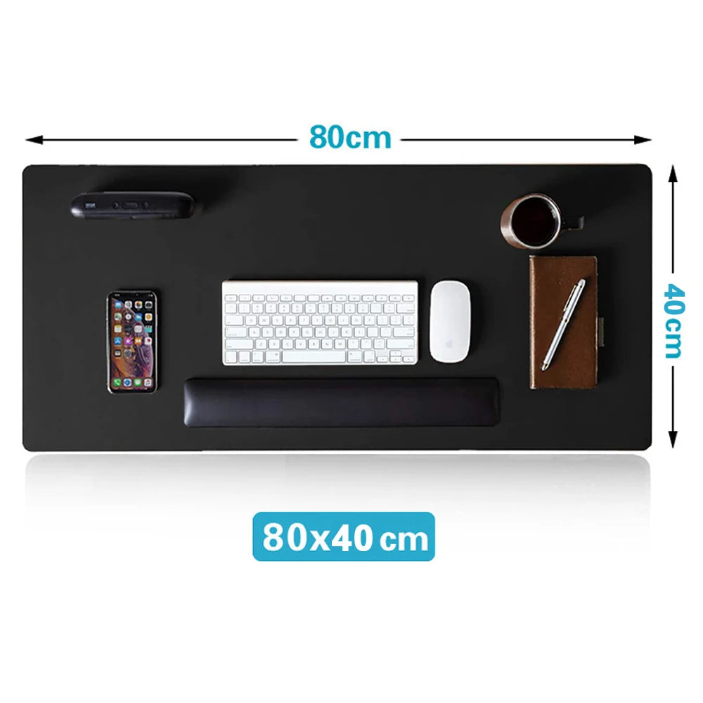 Premium Large Gaming Mouse Pad - Waterproof PU Leather Desk Mat