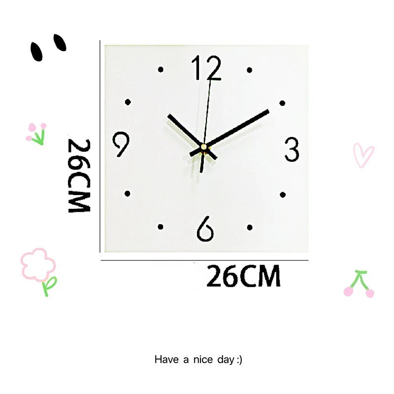 Elegant Double Sided Wall Clock - Silent Analog Display